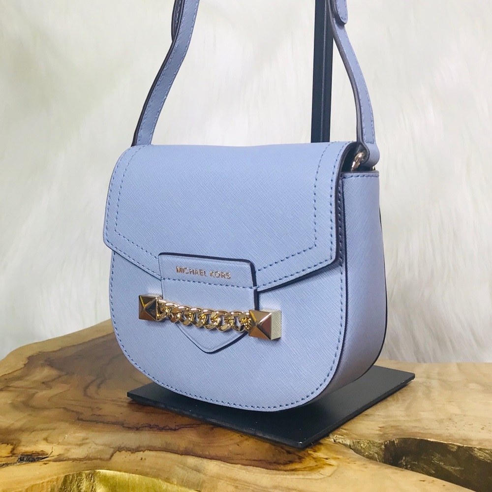 Michael Kors Karla Small Saddle Crossbody Bag - Picture 2 of 8